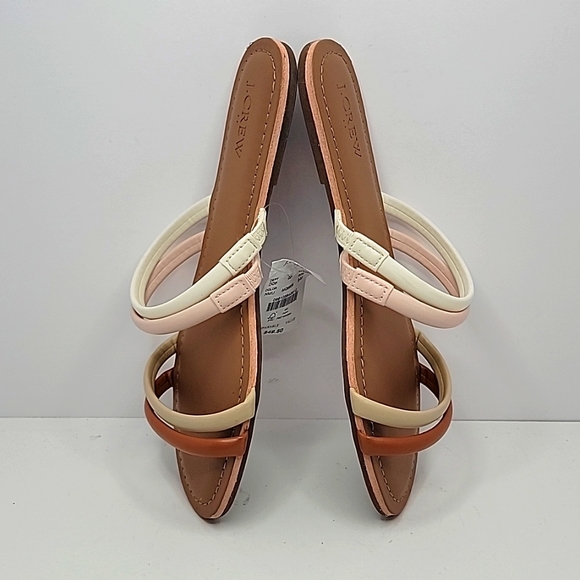 J. Crew | Seaside pastel strappy slide sandals | WMS 8 | NWT - Picture 5 of 9